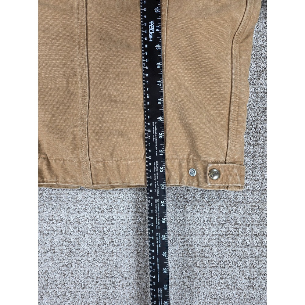 Carhartt WJ097‎ CML Detroit Jacket Camel Tan Blanket Lined Canvas Womens Medium - Picture 9 of 9